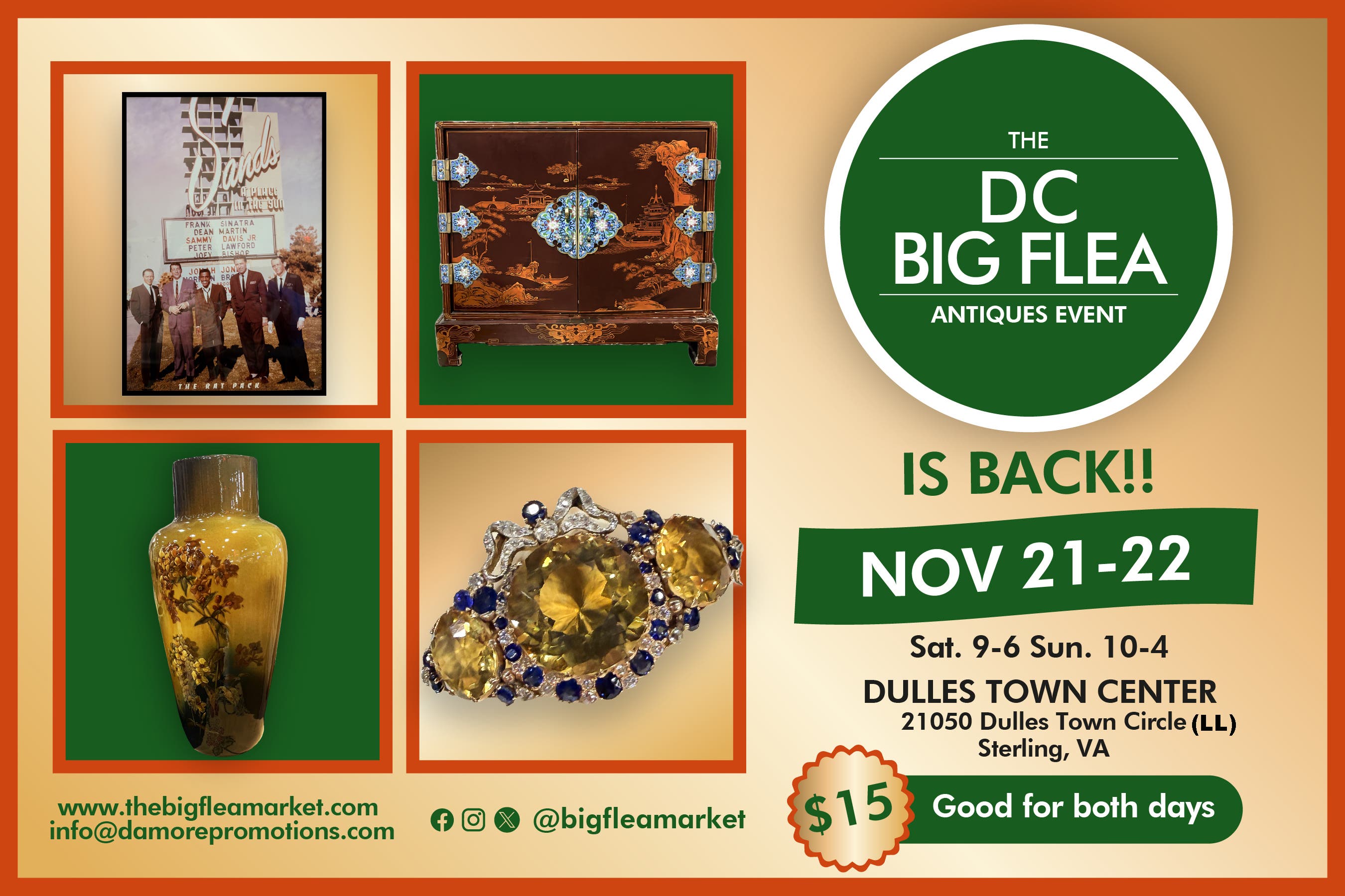The Big Flea is Back at the newly renovated Dulles Town Center Nov. 21-22!