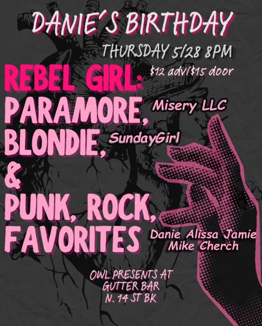  SundayGirl(Blondie tribute) @ the Gutter!