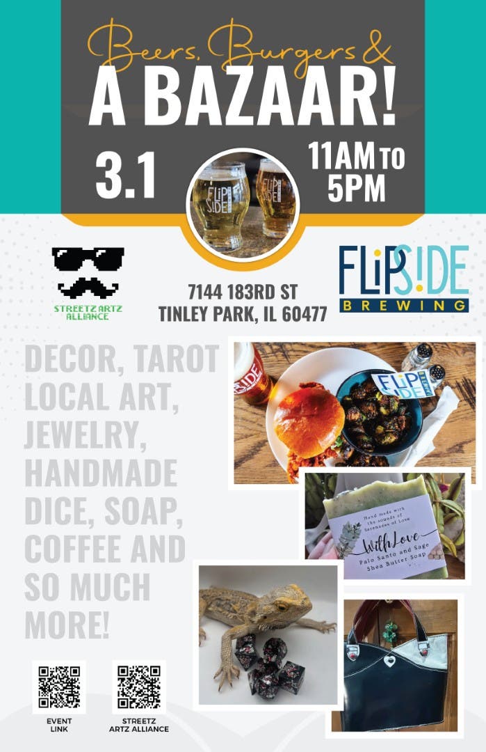 Flipside Bazaar: Beers, Burgers and a Bazaar!
