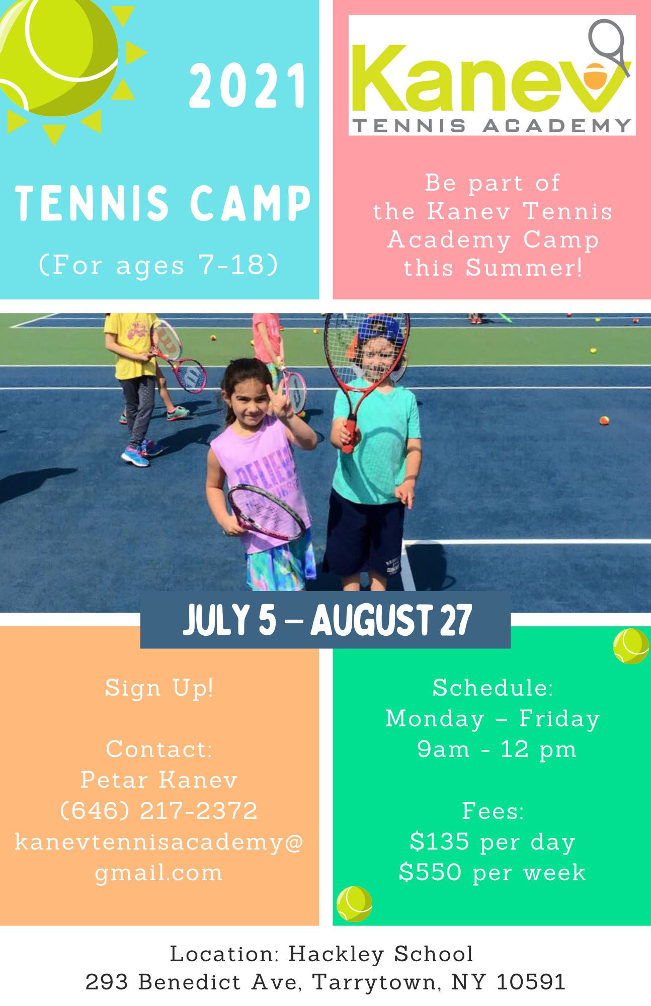 Jul 5 2021 Summer Junior Tennis Camp Ages 7 18 Tarrytown NY Patch