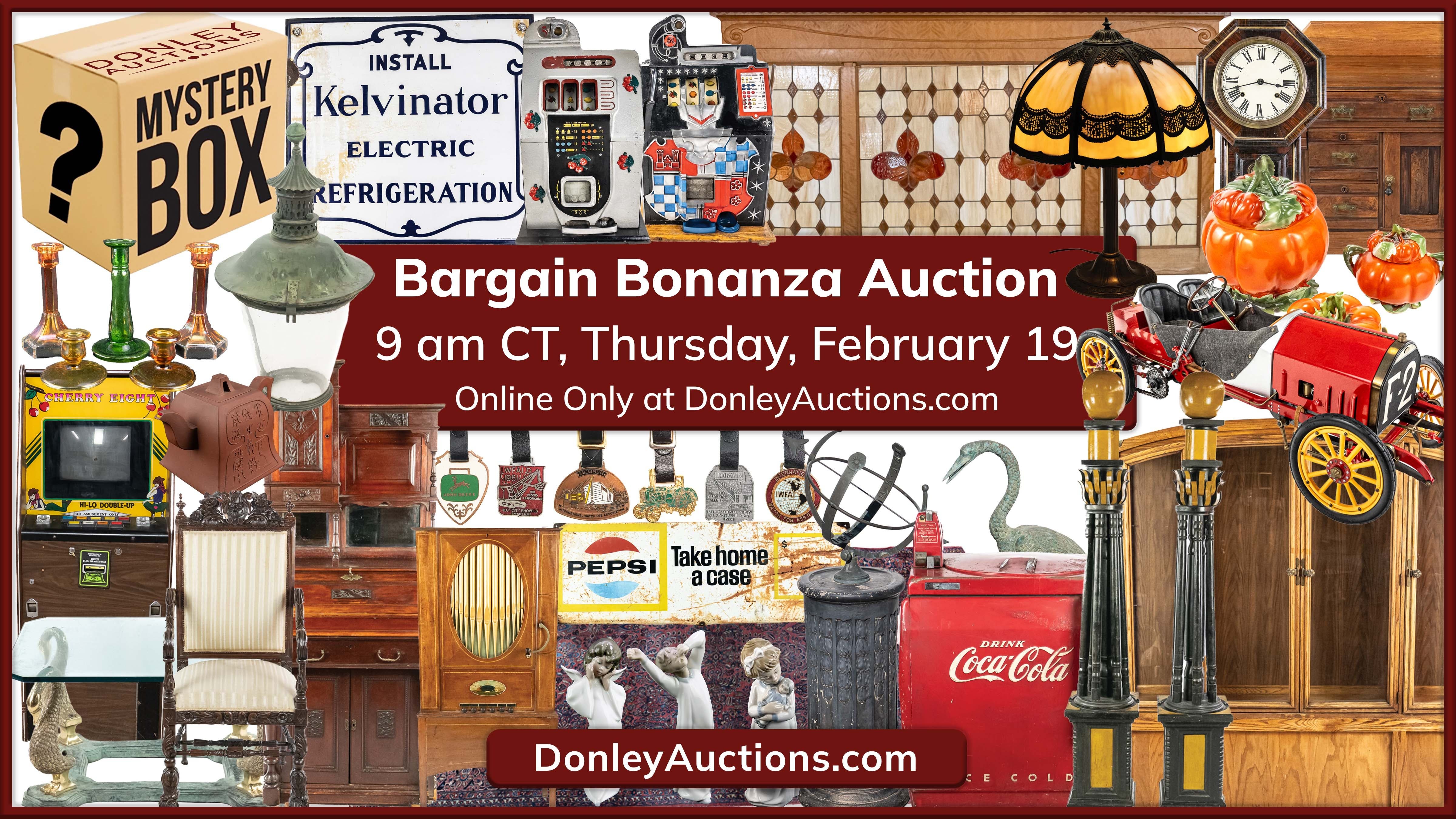 The Bargain Bonanza: Big Treasures, Small Gems, and Everything In Between - ONLINE AUCTION