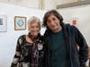 Cathy Herndon and Franco Rubini at Herndon's exhibit in Este 2022