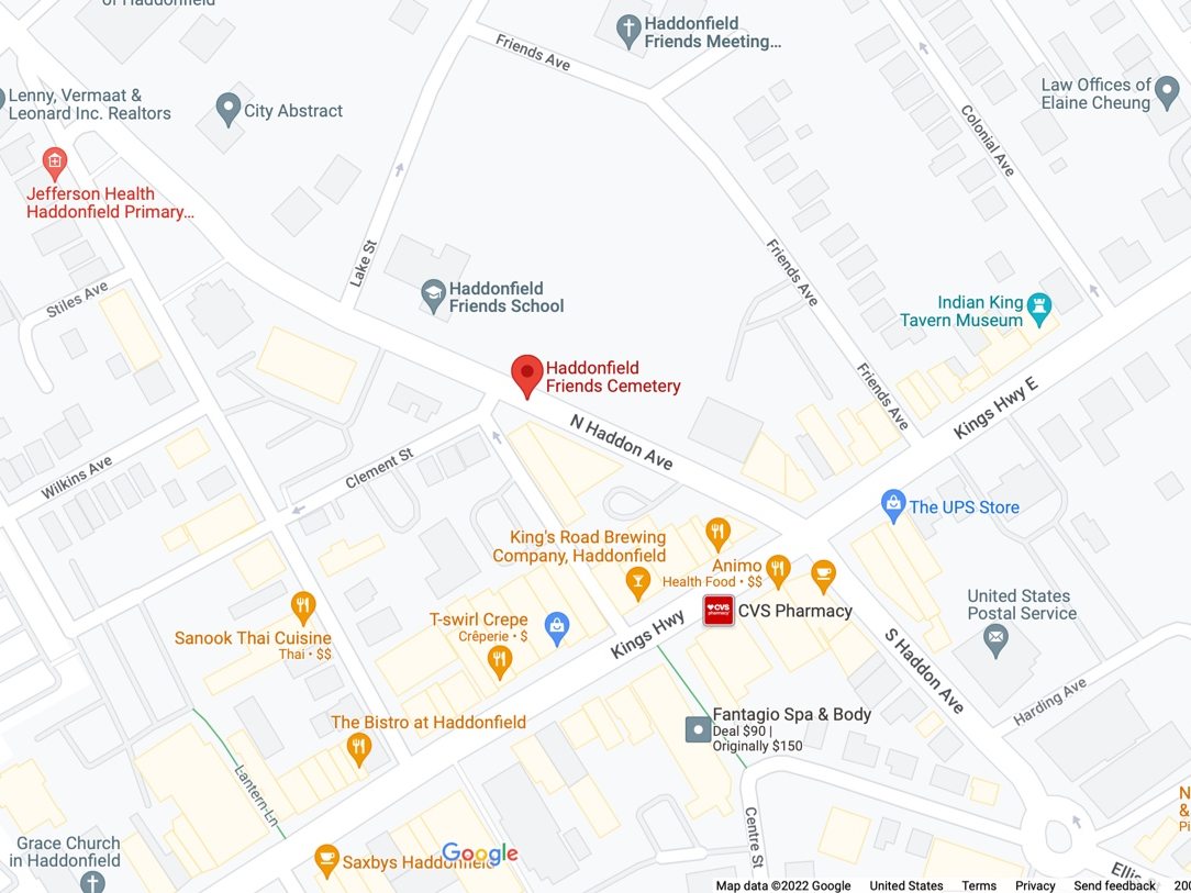 The spraypainting incident at the Quaker cemetery in Haddonfield likely occurred at the end of March or beginning of April, a member of the Haddonfield Friends School had previously told Patch. 