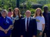 From R to L - Deputy County Executive Ken Jenkins, Town Board Member Lisa Katz, Member of the NY State Assembly Chris Burdick, Town Board Member Lori Morton, Rev. Dr. Martha R. Jacobs