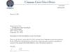 Cover Letter of CCSD Correspondence of 3-24 Attesting to Unanimous Vote of the Board Including Tipp and McCall