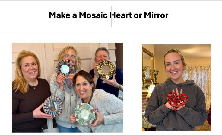 Make a Mosaic Mirror or Heart