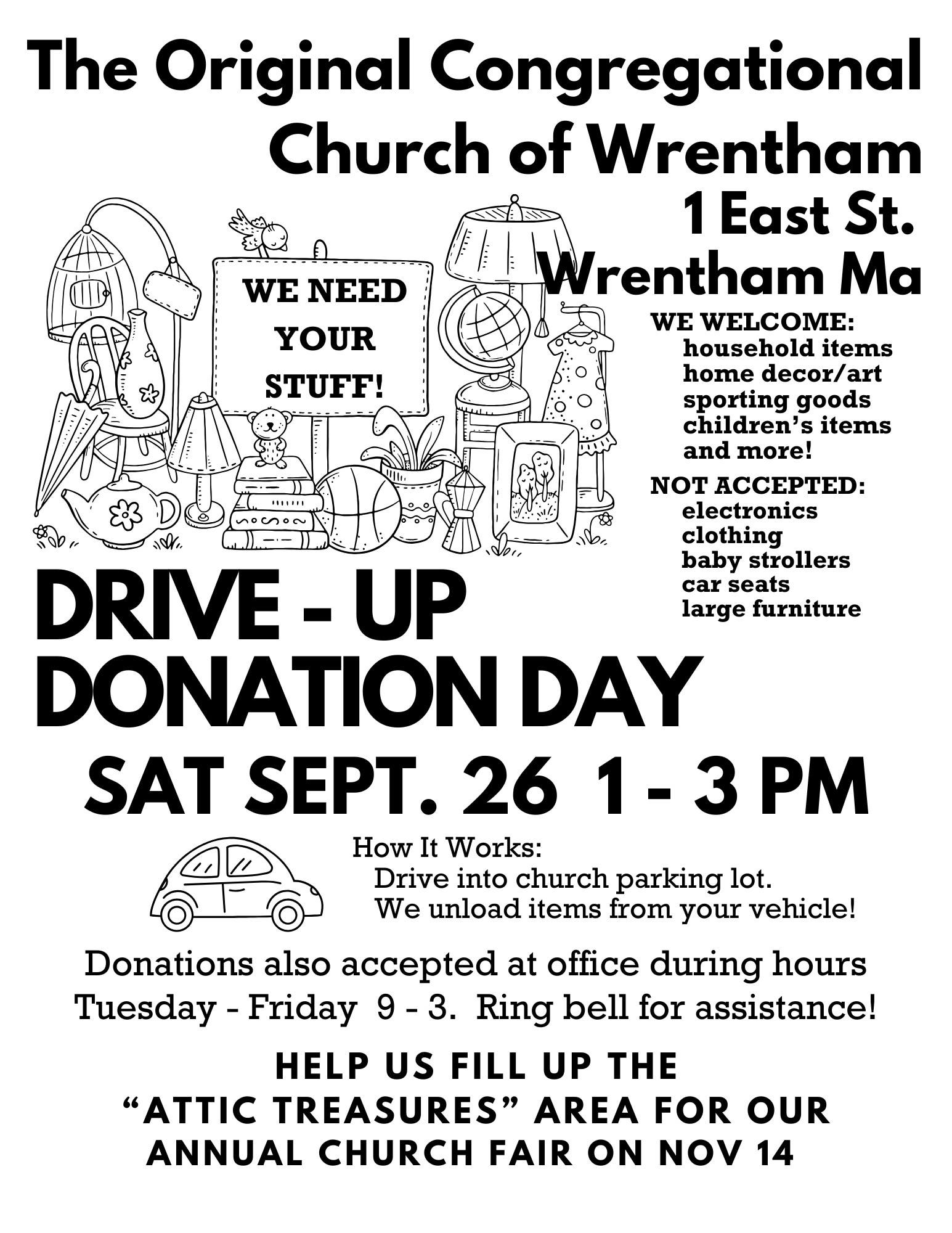 Drive-Up Donation Day