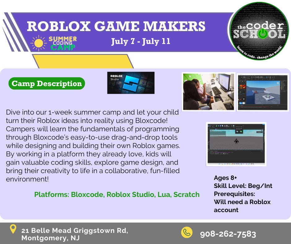 Roblox Game Makers Summer Camp