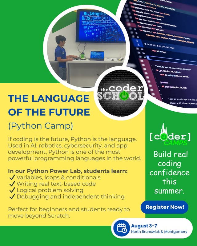 Aug 3 | Python Power Lab Summer Camp | Hillsborough, NJ Patch