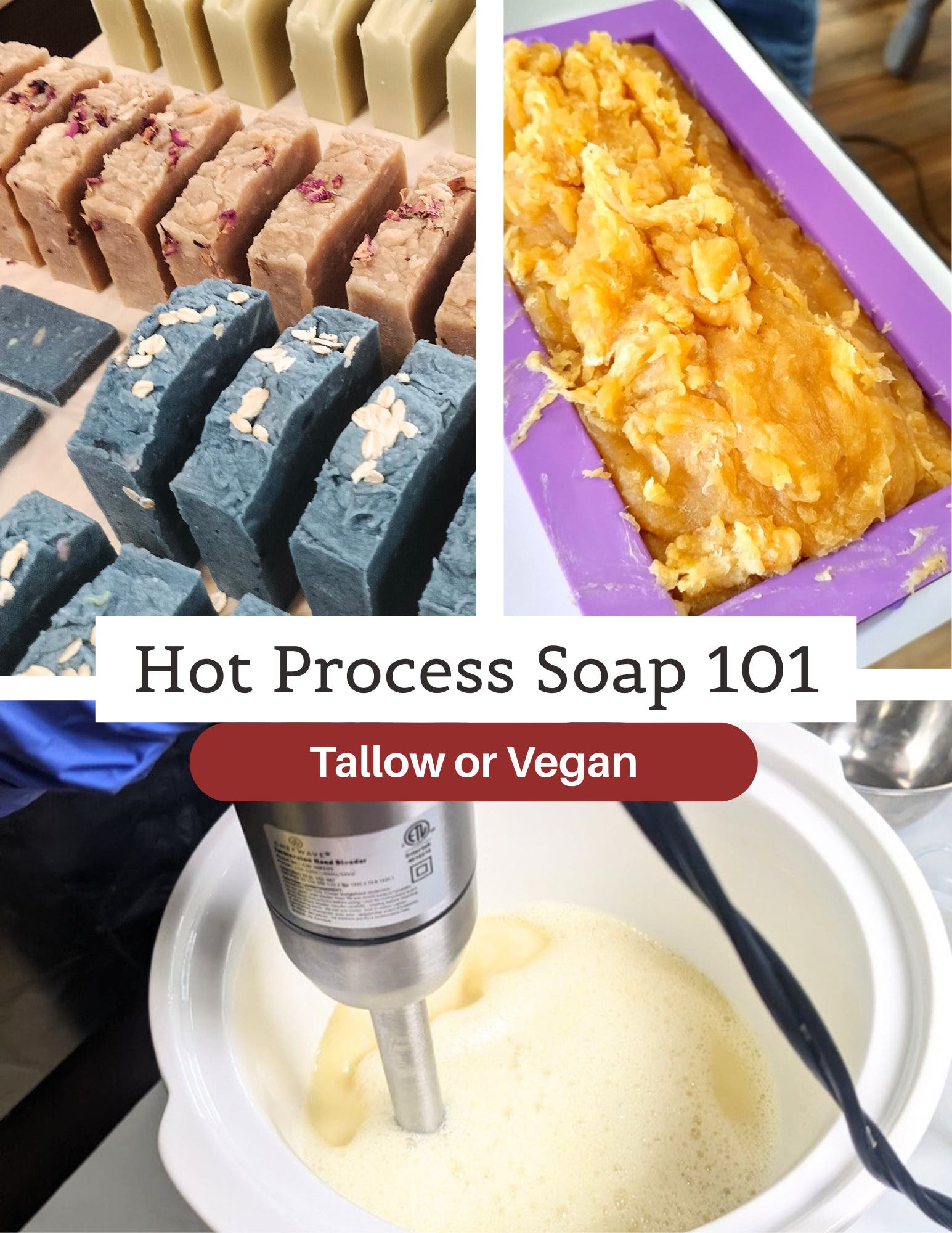 Hot Process Soap Workshop 101 - Natural Soap Cure in a week!