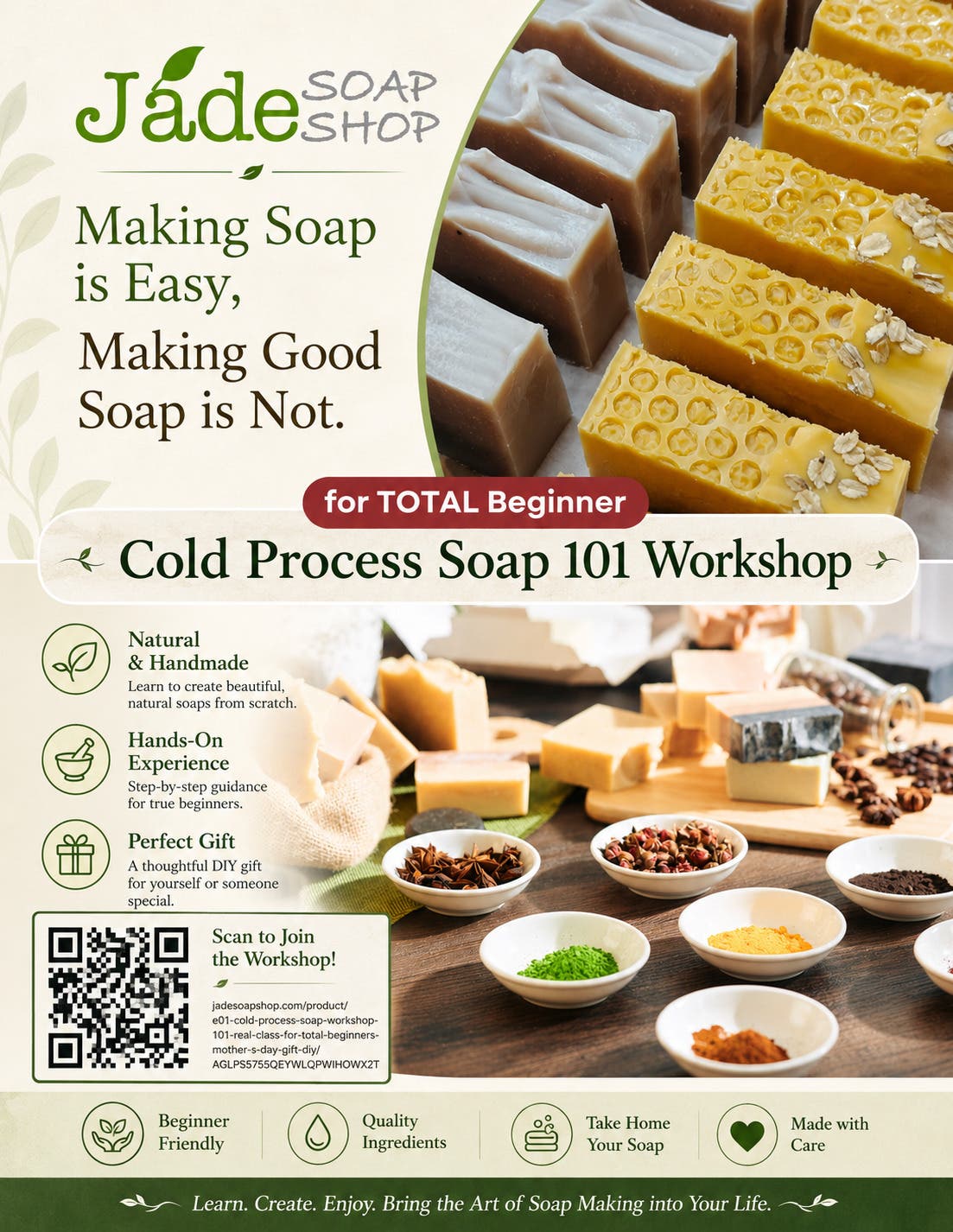 Cold Process Soap 101 - Real Class for Total Beginner