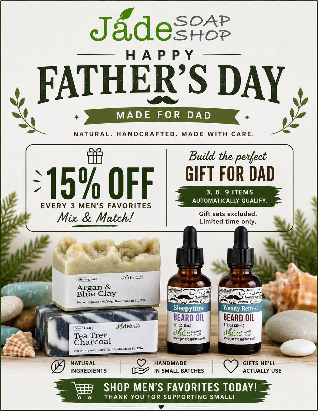 Father’s Day Special | Made for Dad at Jade Soap Shop