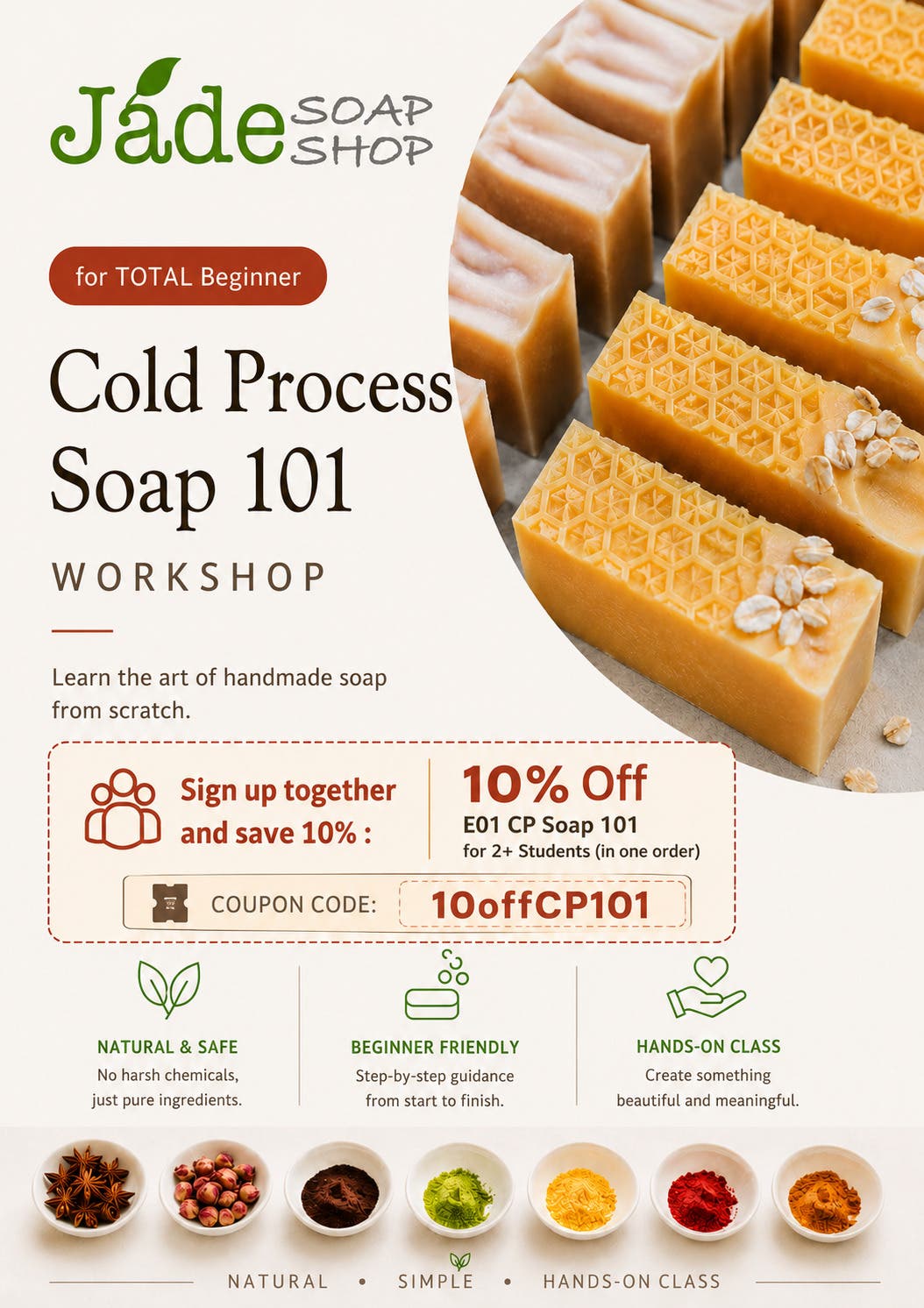 Cold Process Soap Workshop 101 | for Total Beginners | Summer Special