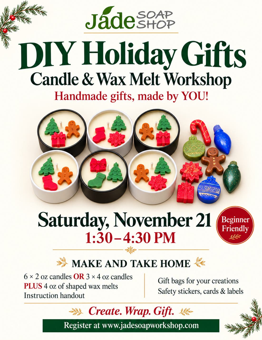 🎄 DIY Holiday Gifts: Candle & Wax Melt Workshop