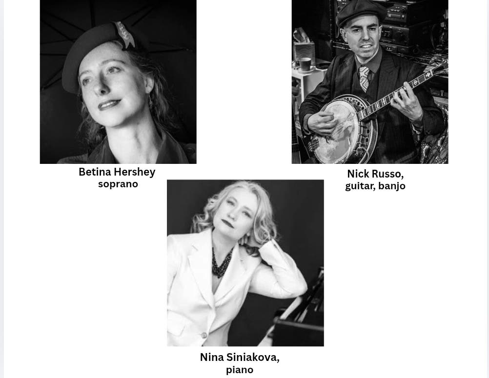 The Tuesday Morning Music Club of Douglaston is proud to present its first concert of the season!