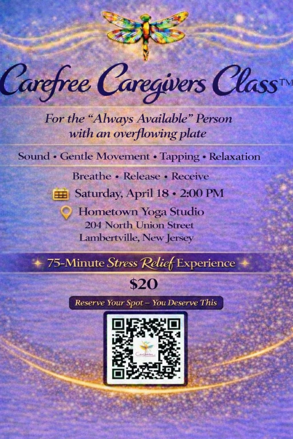 Carefree Caregivers Class: A Reset for the “Always Available” Person