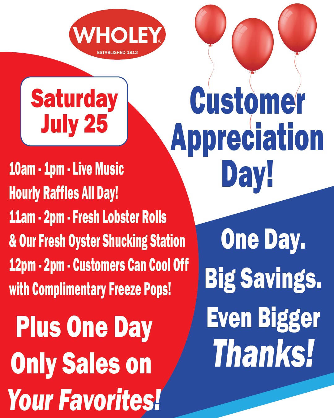 Wholey's Customer Appreciation Day