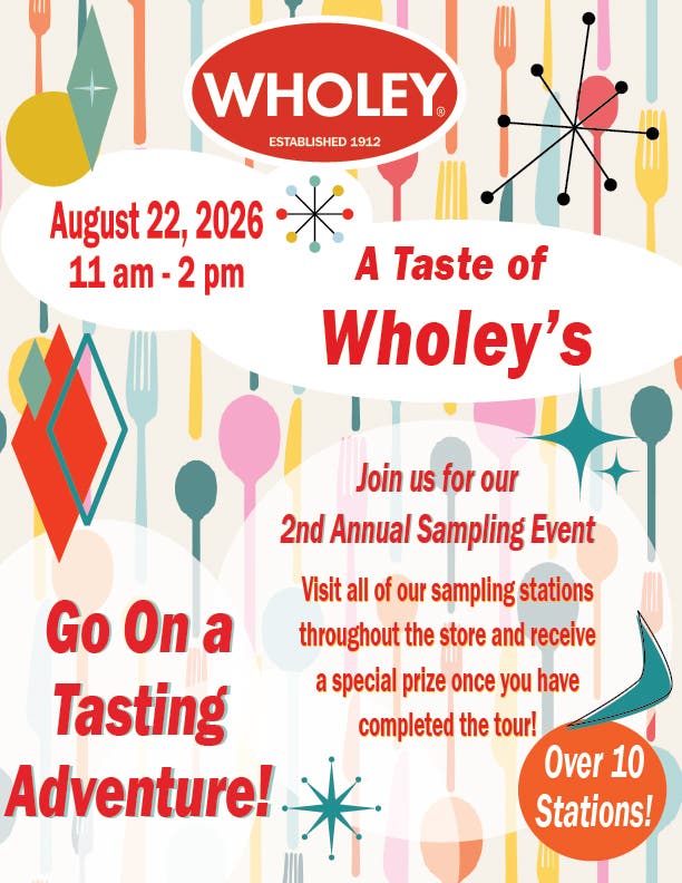 A Taste of Wholey's ~ Sampling Event