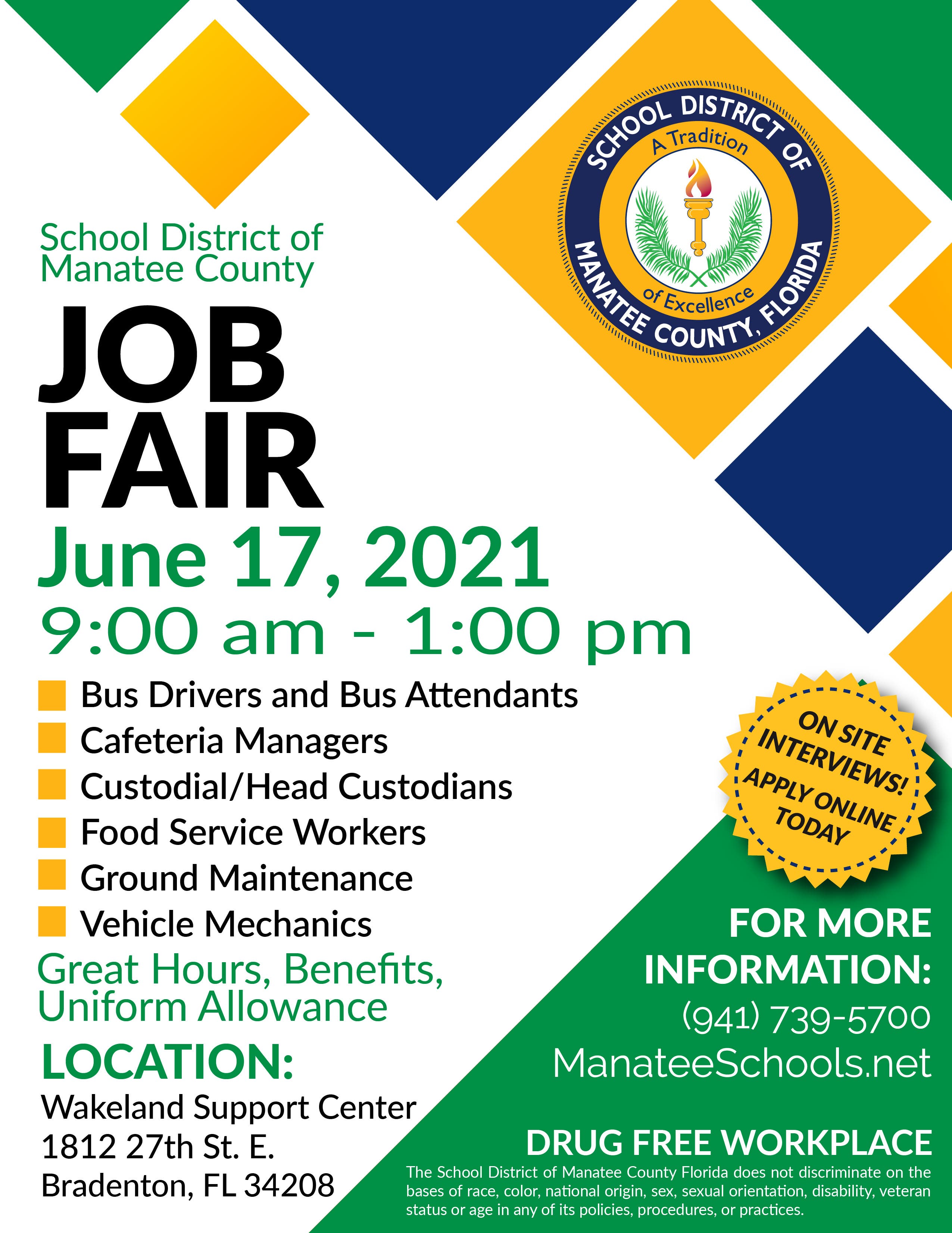 Jun 17 Support Staff Job Fair Bradenton FL Patch