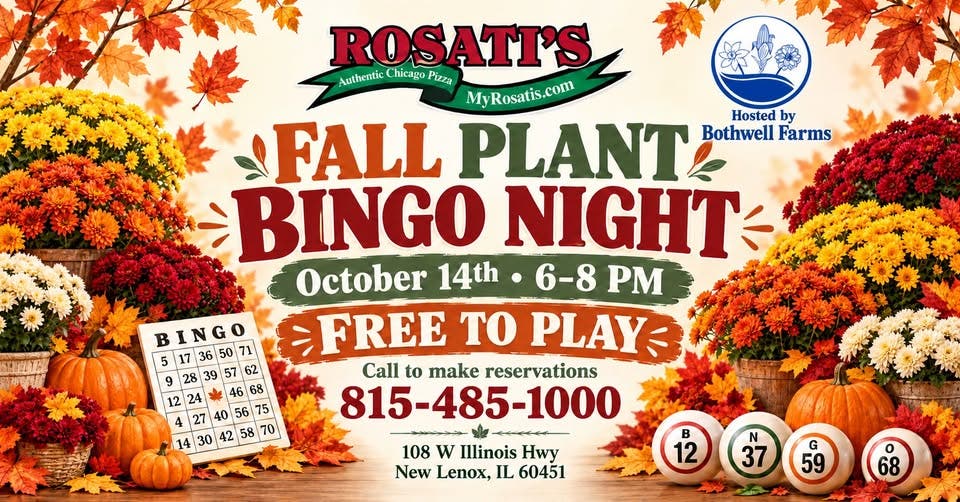 šš FALL PLANT BINGO NIGHT! š¼š@Rosati's