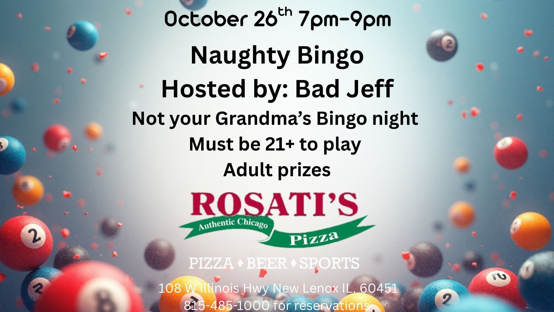 Naughty Bingo @ Rosati's Hosted by Bad Jeff 
