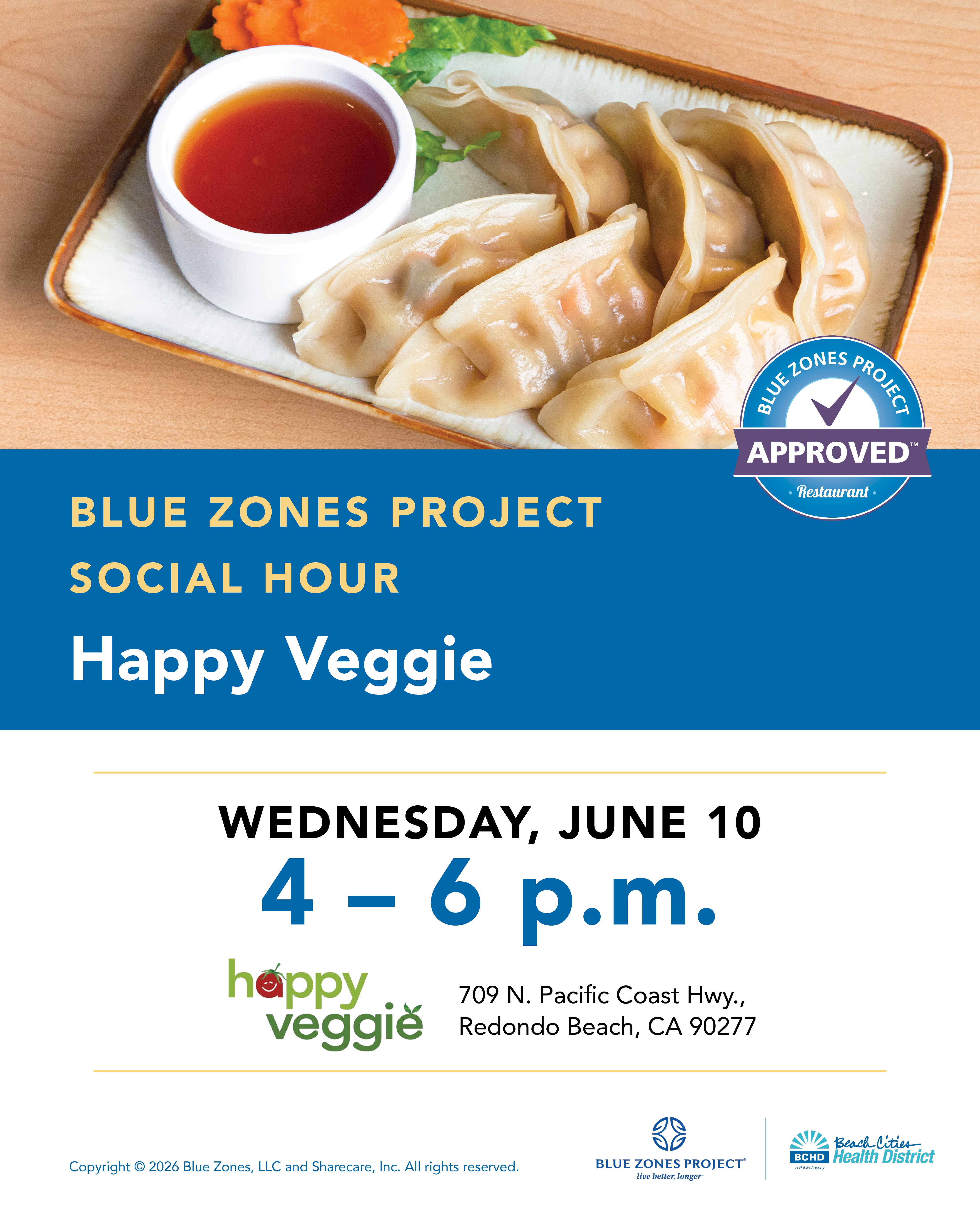 Blue Zones Project Social Hour: Happy Veggie