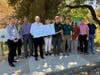 Congressman Mark DeSaulnier presented a $900,000 check to the City of Lafayette for the Lafayette Creek (West Reach) Public Access Project on Monday, August 26, 2024 in Lafayette, Calif. 