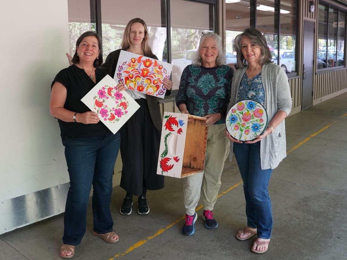 Petrykivka Ukrainian Painting is just one of many adult recreation classes offered by the City of Lafayette.