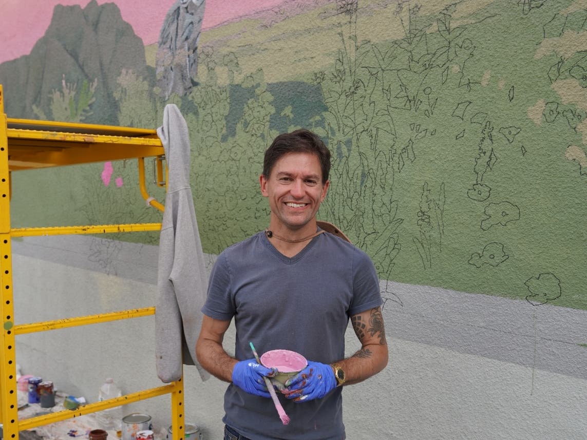 Muralist Robert Minervini