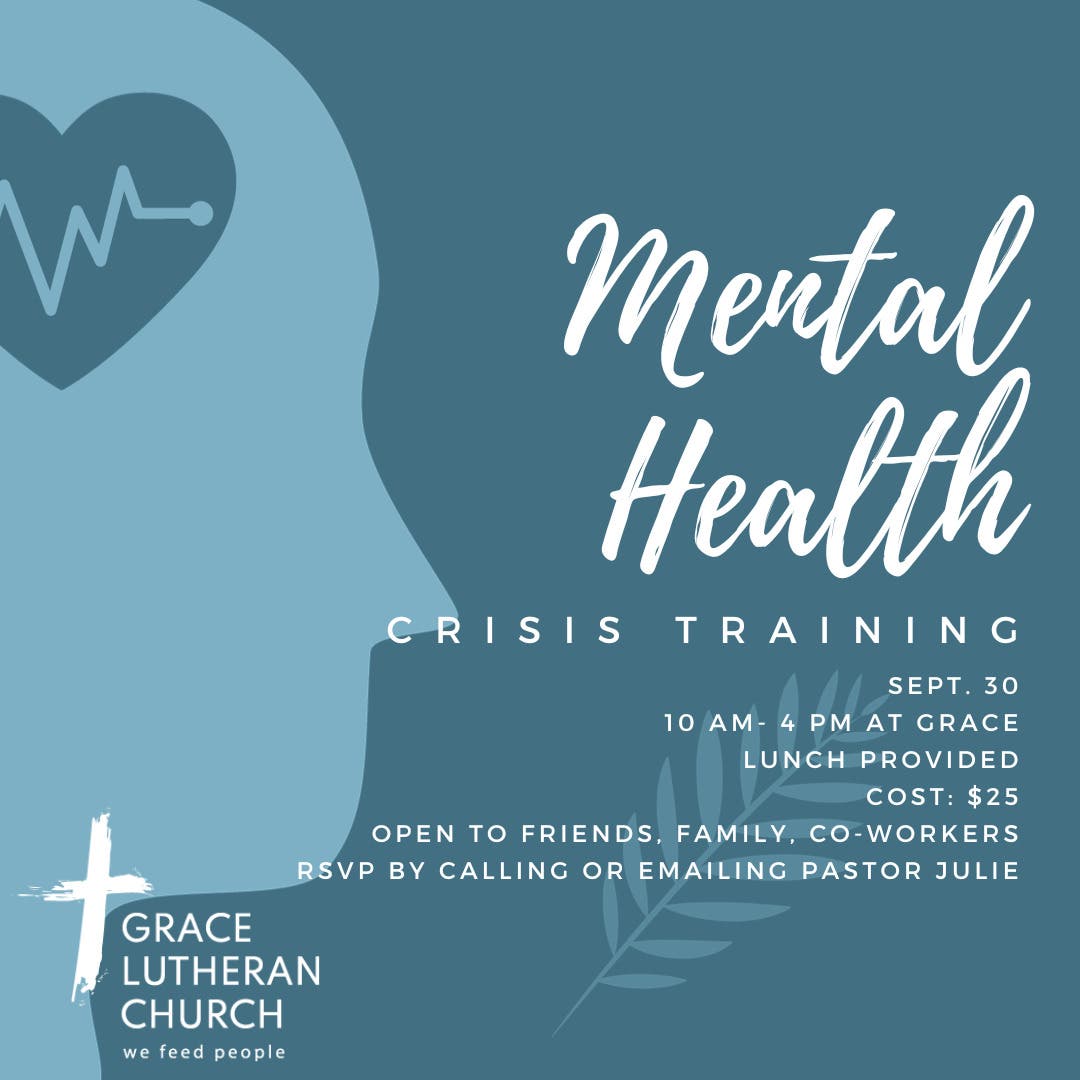 Sep 30 Mental Health Crisis Training Mendham, NJ Patch