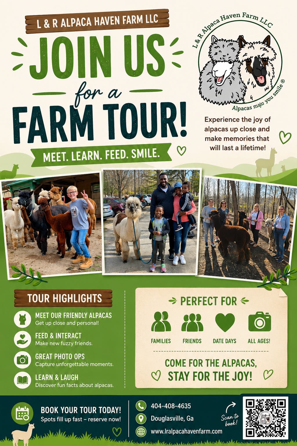 Alpacas Make You Smile®️ Farm Tour