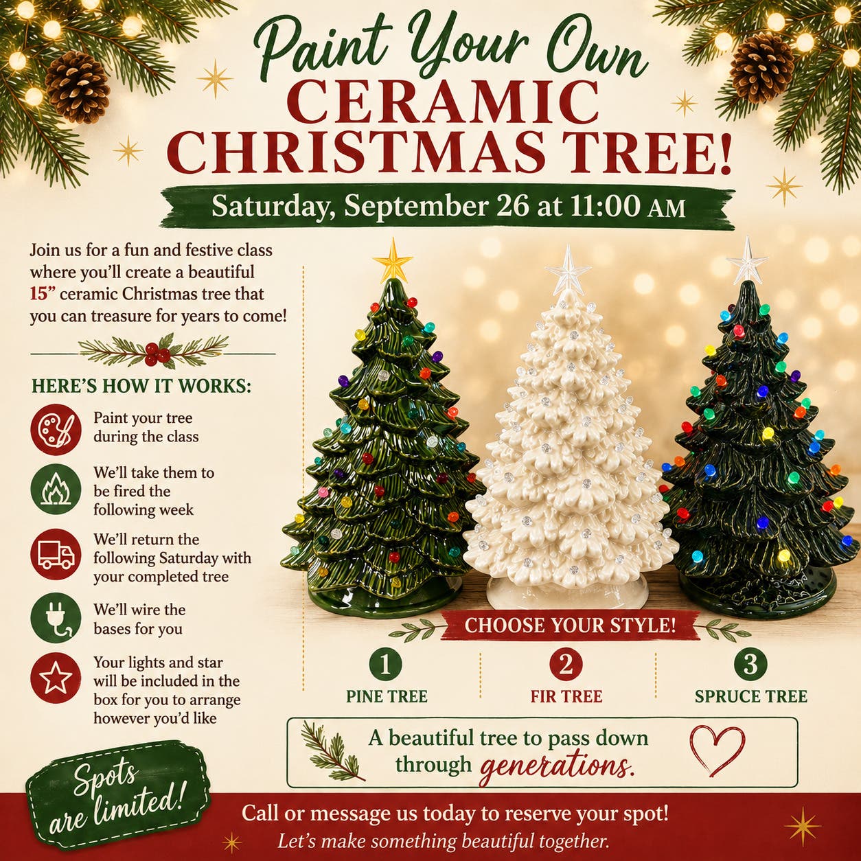 Paint Your Own Christmas Tree