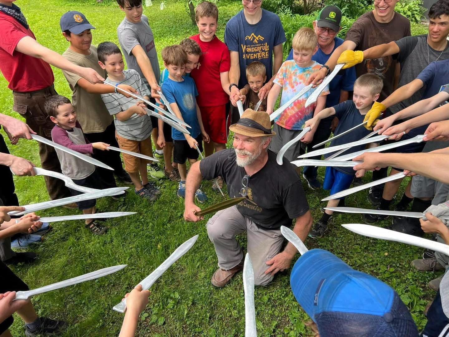 Bronze Age Sword Casting Workshop at the Alpaca Farm