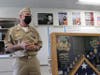 Retired Navy veteran Tommy Hobbs shares his 30 years of military service with students at Cesar Chavez Community School in Woodland.