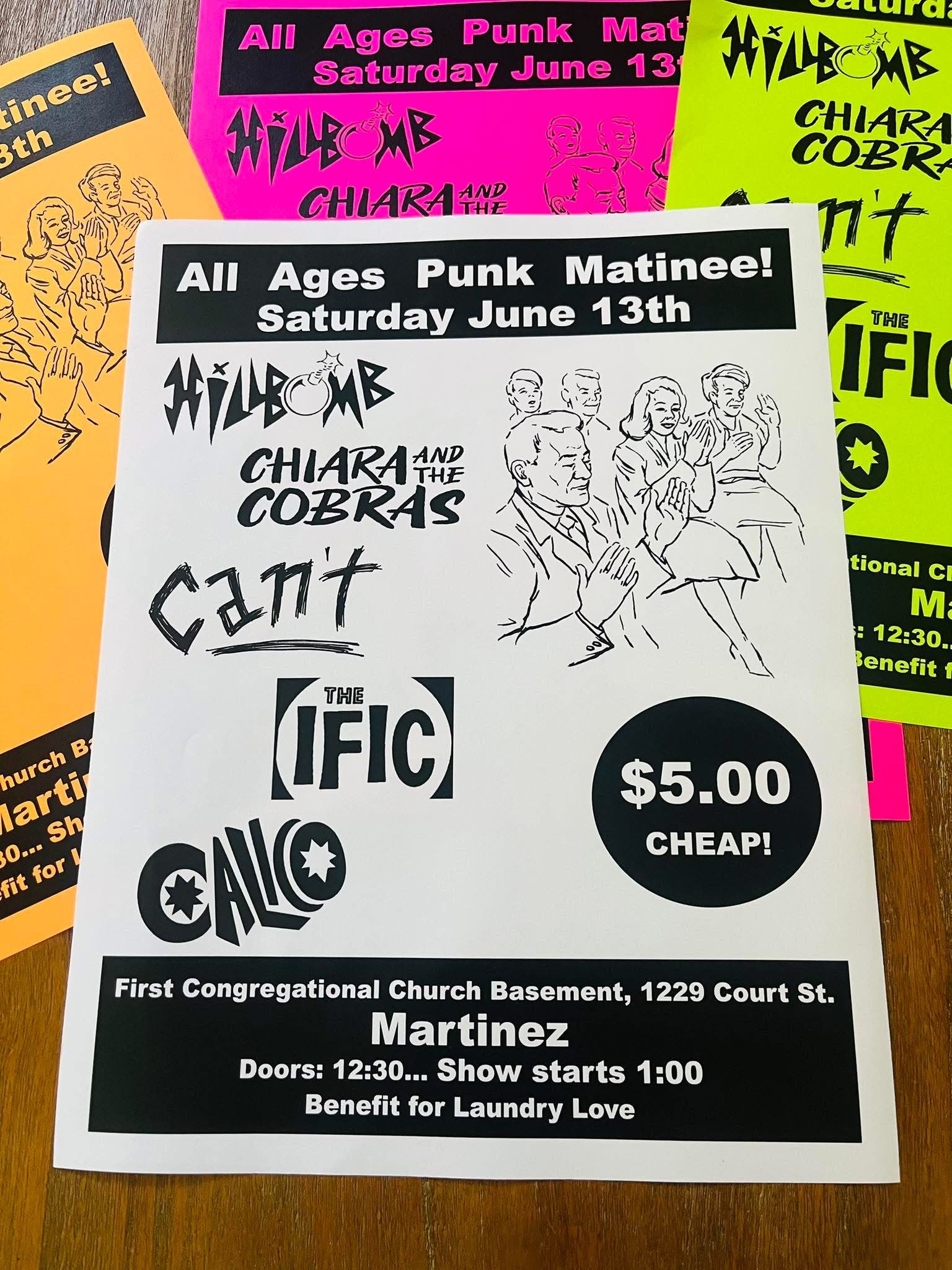 All Ages Punk Rock Concert to benefit Laundry Love
