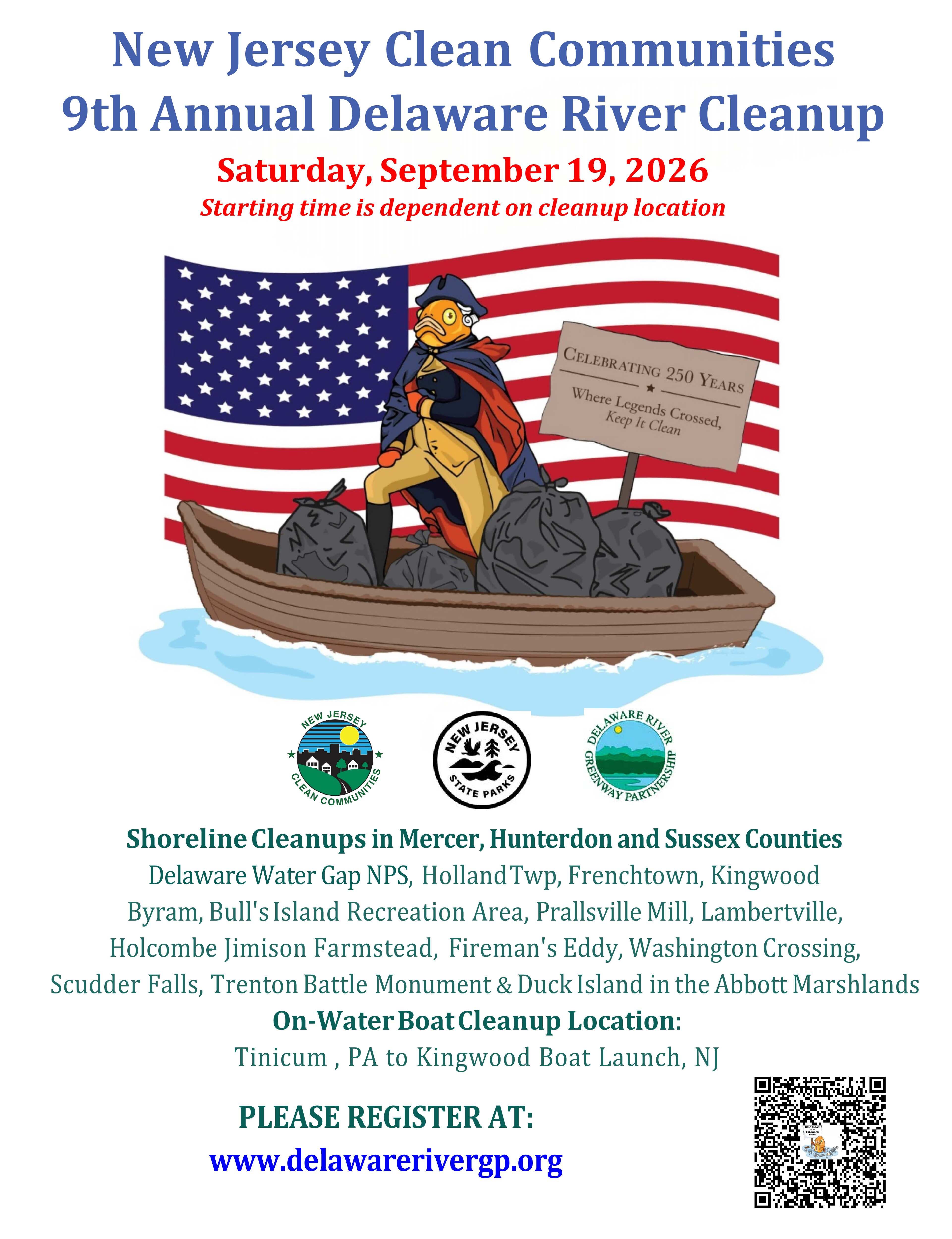 Trenton Kiwanis & Clean Communities 9th Annual Delaware River Cleanup