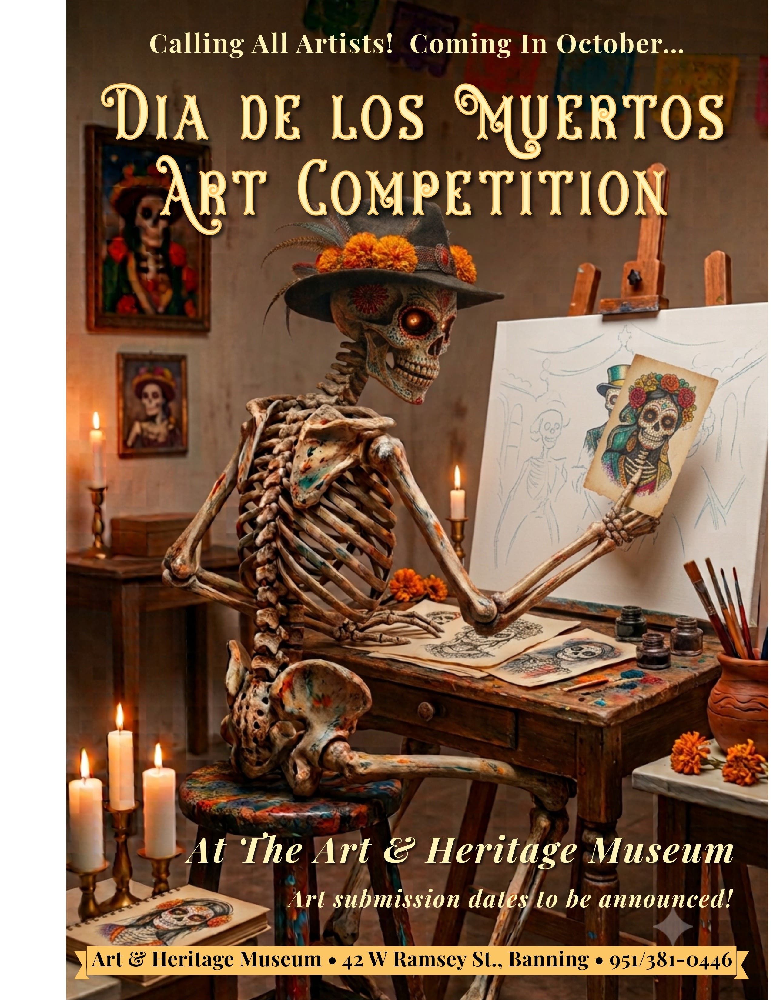 Calling All Artists! Coming in October! Dia de los Muertos Art Competition