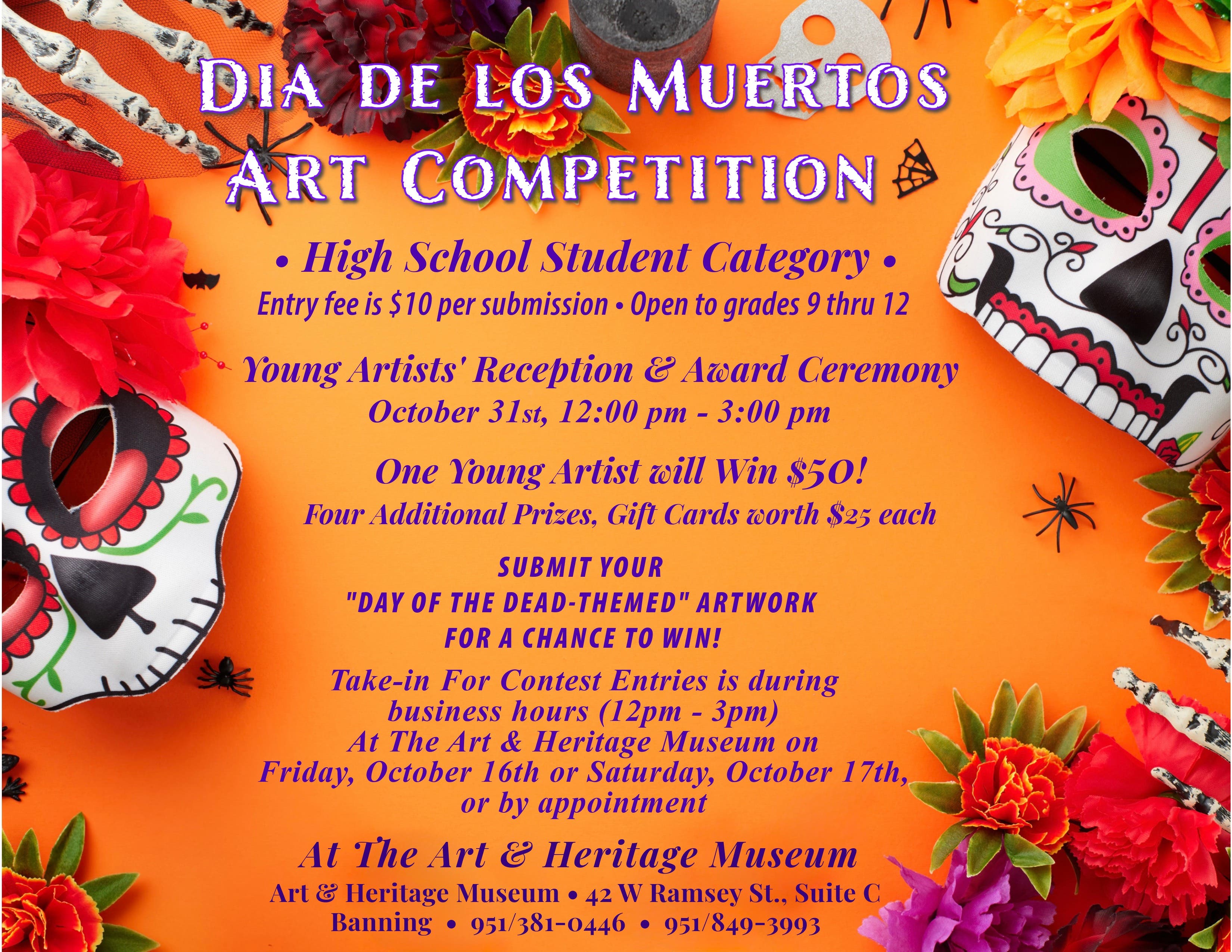 Dia De Los Muertos Art Competition, High School Student Category