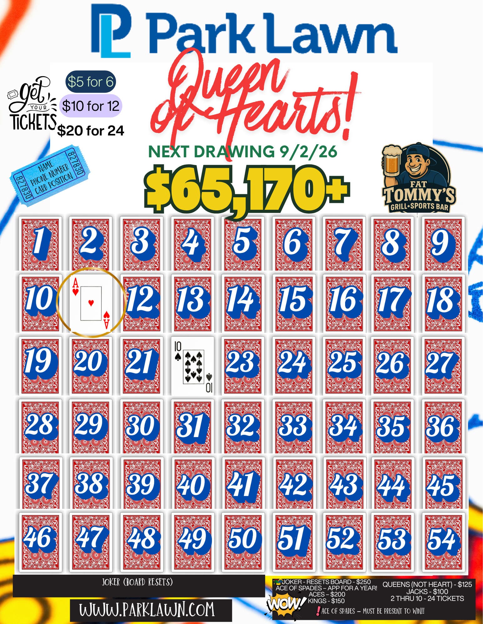 Park Lawn Queen of Hearts – The Jackpot Keeps Growing!