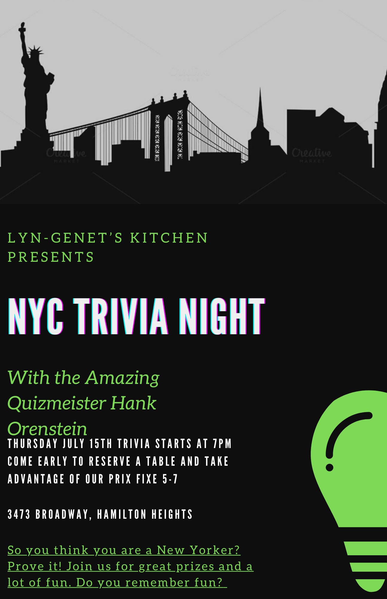 Jul 15 Trivia Night Harlem NY Patch