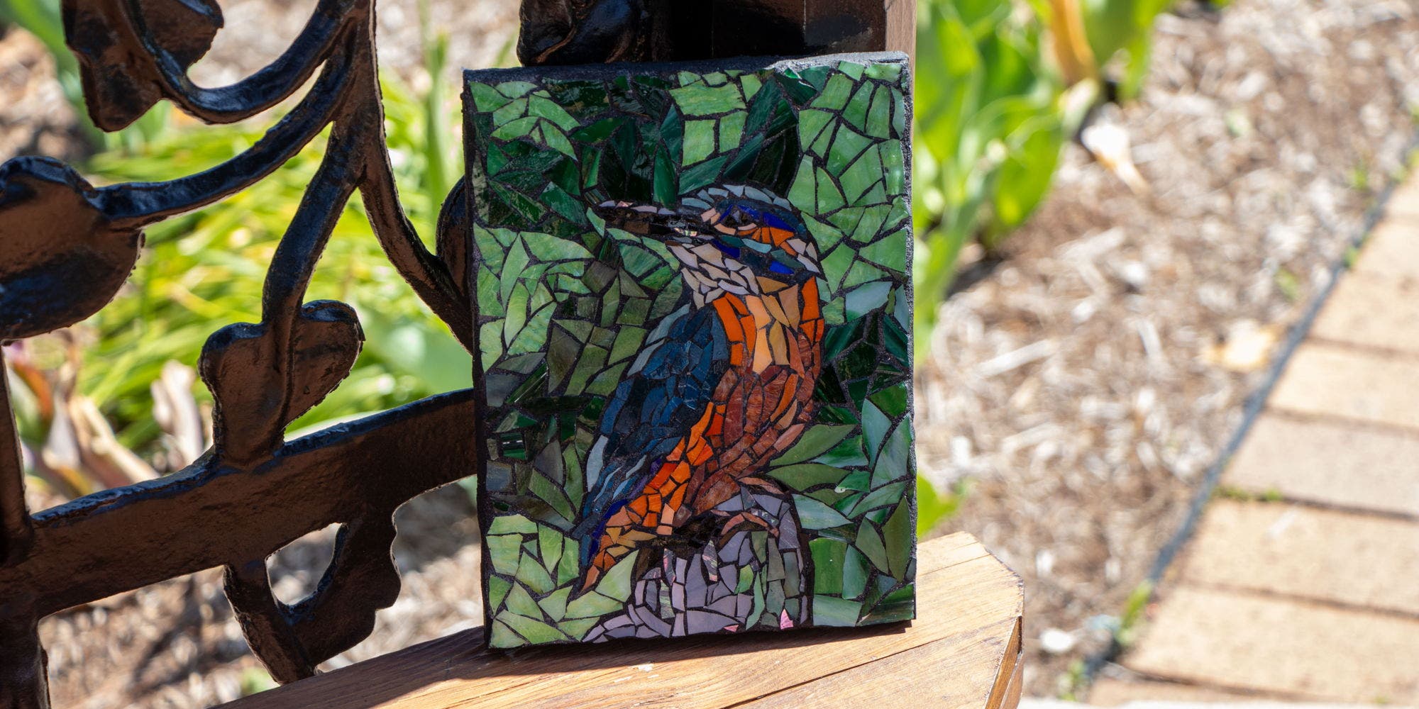 Glass Mosaic Panel: Birds and Butterflies (Two-Day Workshop) 