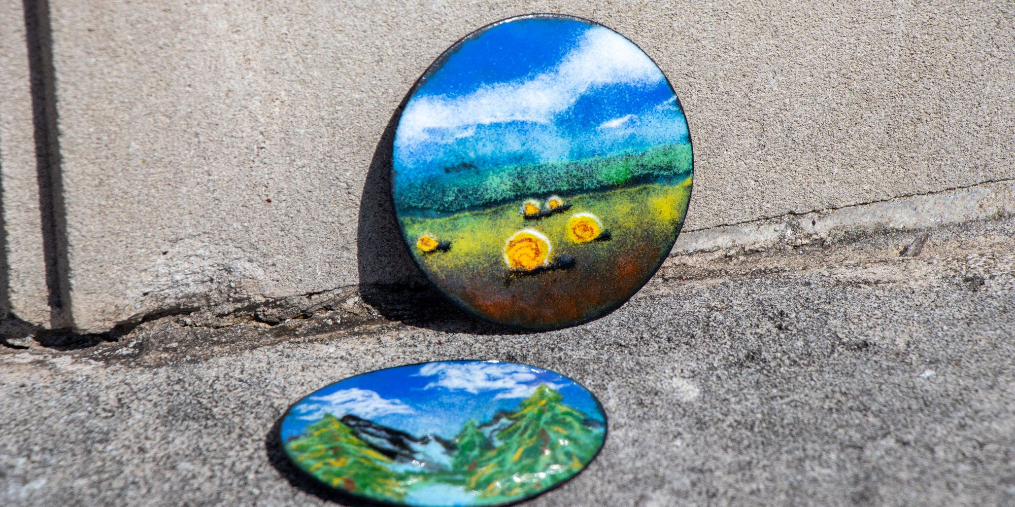 Copper Enameling Workshop: Landscape Pendants with Victoria Stout
