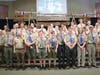 Troop 192 poses for a group picture with its new Eagles.
