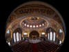 The interior of the exquisite Byzantine style Saint Barbara Church (open to the public for walk-throughs, with presentations and choir performances of liturgical music).
