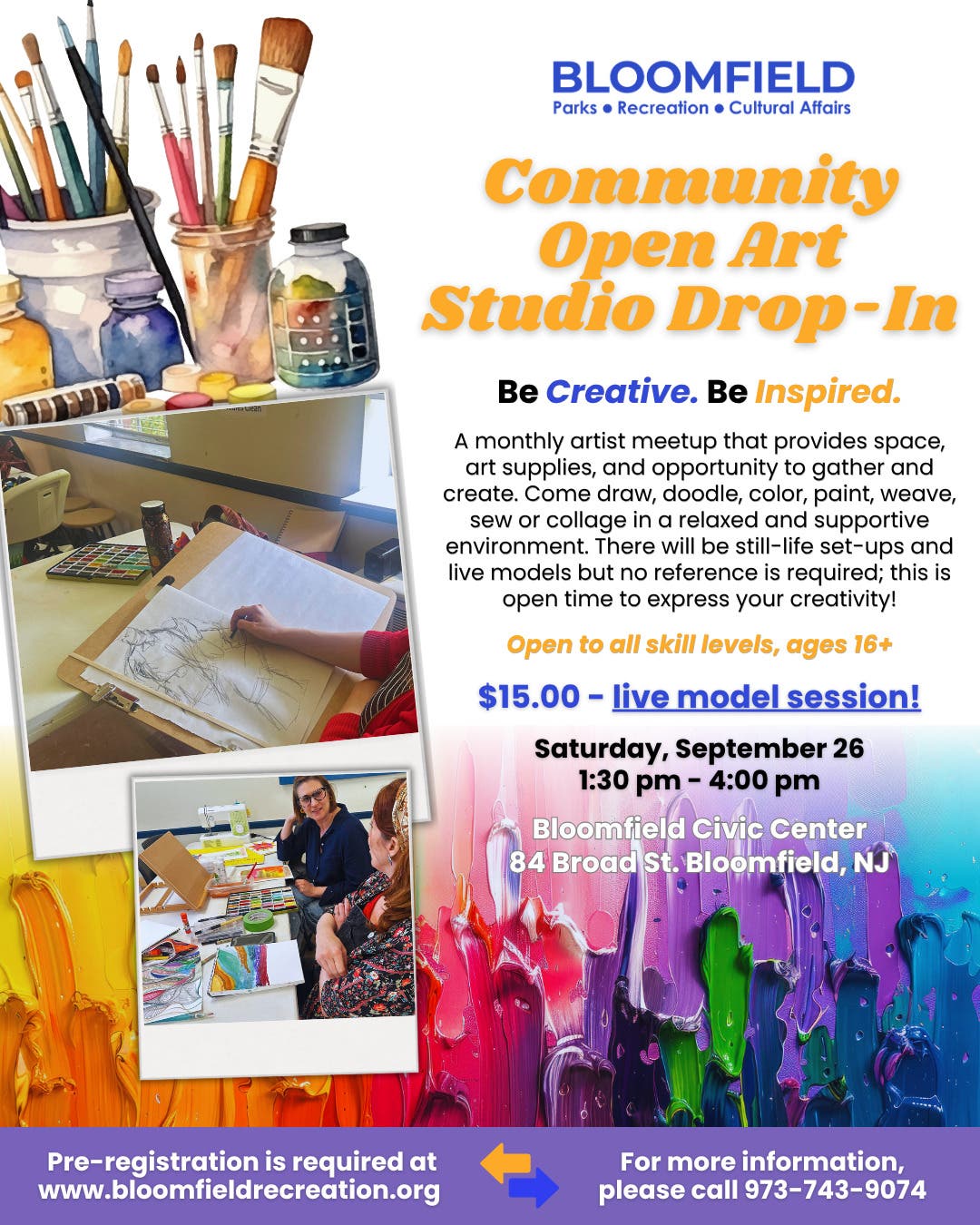Community Open Art Studio Drop-In