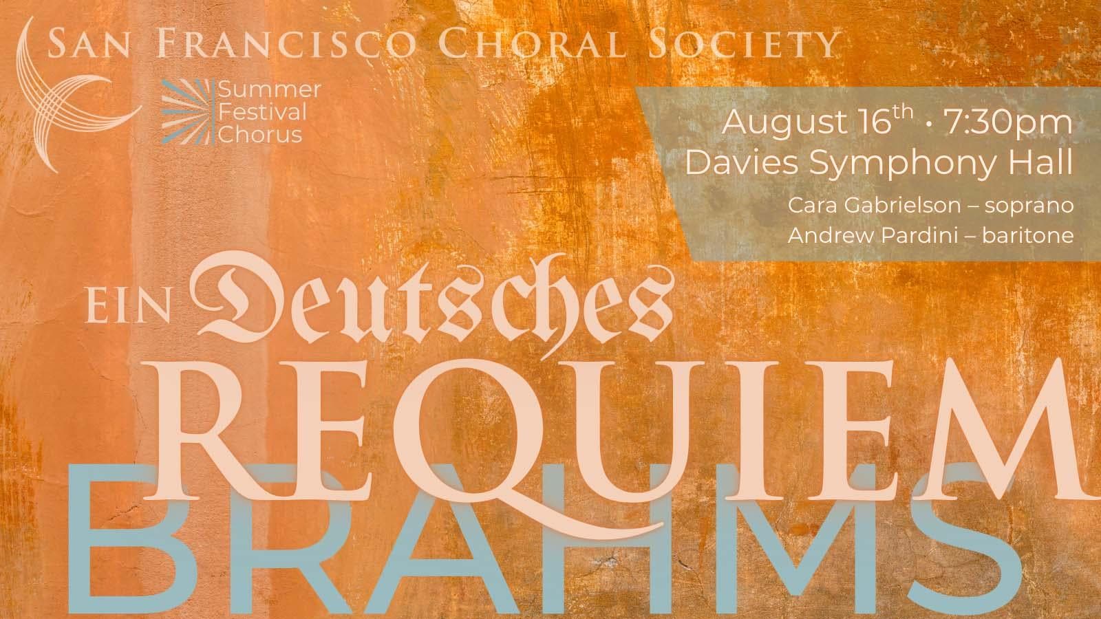 Brahms Ein Deutsches Requiem
