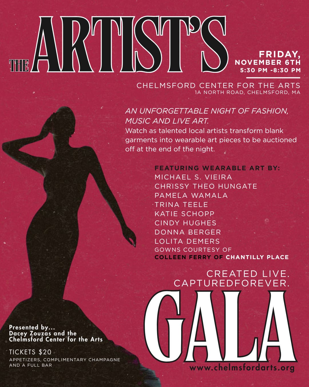 The Artists' Gala - Auction, Champaign and Appetizers!
