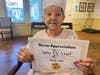 Porter Place resident and former nurse Sandra Schaaf was honored for her long nursing career during National Nurses Week.