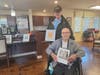 Harvester Place residents Mike Kenny and Bob Wendell were among the veterans honored for their patriotism at a Veteran's Day ceremony held at the community.