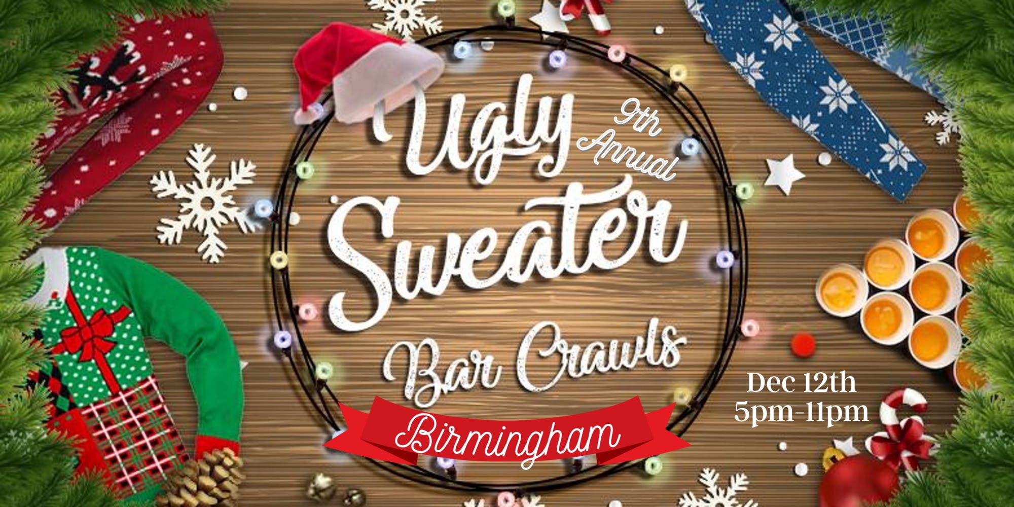Birmingham Ugly Sweater Crawl: 9th Annual